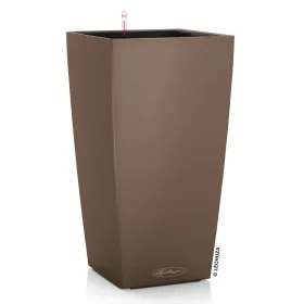 LECHUZA® Pflanzsäule CUBICO Color 22 Muskat seidenmatt All-in-One