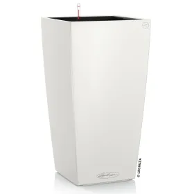 LECHUZA® Pflanzsäule CUBICO Color 22 Weiß seidenmatt All-in-One