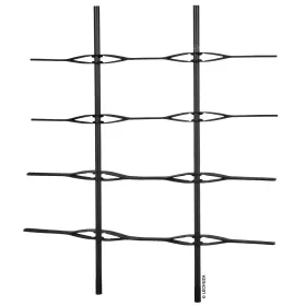 LECHUZA®-Rankgitter für TRIO 40 Schwarz - ohne Gefäß