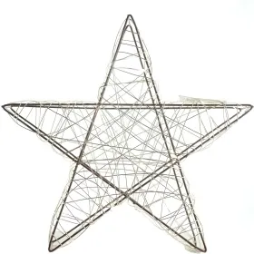 LED 3D-Weihnachtsstern Champagner - 24 cm mit 25 Lichter und 6 Stunden Timer