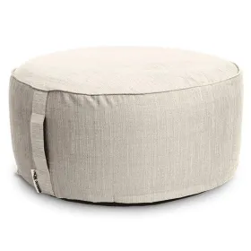 Lemetex UNIQUE Living® Deko- Aufblasbares Pouf-Sitzkissen Senna Ø 55 cm Höhe 25 cm sand