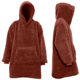 Lemetex UNIQUE Living® Hoodie Teddy 70 cm x 50 cm x 87 cm marsala