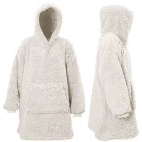 Lemetex UNIQUE Living® Hoodie Teddy dove weiß 70 x 50 x 87 cm
