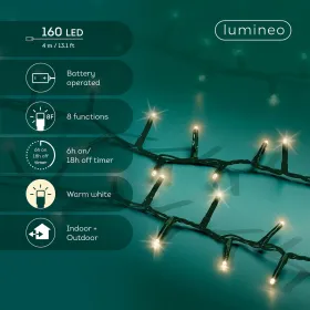 Lumineo Batterie LED Lichterkette Compact mit Funktionen 400 cm 160 Lichter - grün/warmweiß Lumineo Batterie LED Lichterkette Compact mit Funktionen 400 cm 160 Lichter - grün/warmweiß