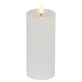 Lumineo LED-Kerze Flacker-Effekt Indoor weiß Wachs Ø 7,5 cm Höhe 20 cm - warmweiß