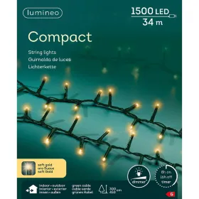 Lumineo LED Lichterkette Compact grün 34 Meter 1500 Lichter - softgold