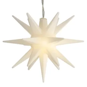 Lumineo Weihnachtsstern Weiß Ø 12 cm 1 LED aus PVC - warmweiß Lumineo Weihnachtsstern Weiß Ø 12 cm 1 LED aus PVC - warmweiß