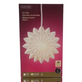 Lumineo Stern Weiß Ø 60 cm 6 LED aus Papier - warmweiß Lumineo Stern Weiß Ø 60 cm 6 LED aus Papier - warmweiß