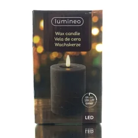 Lumineo LED Wachskerze Grey grau Ø 7 cm Höhe 11,2 cm warmweiß Indoor Lumineo LED Wachskerze Grey grau Ø 7 cm Höhe 11,2 cm warmweiß Indoor