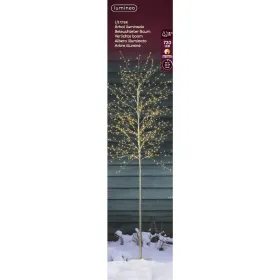 Lumineo Micro LED-Baum PVC/goldfarb. warmweiß & klass. warm Outdoor Ø 70 cm Höhe 180 cm