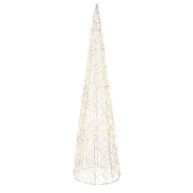 Lumineo Micro-LED Beleuchteter Kegel Silberfarben Ø 16 cm Höhe 60 cm 300 Lichter - warmweiß Lumineo Micro-LED Beleuchteter Kegel Silberfarben Ø 16 cm Höhe 60 cm 300 Lichter - warmweiß