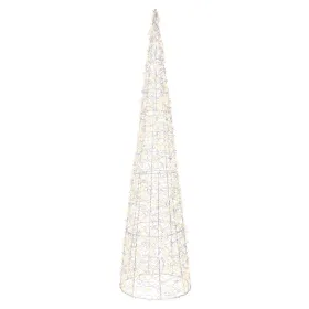 Lumineo Micro-LED Beleuchteter Kegel Silberfarben Ø 20 cm Höhe 80 cm 500 Lichter - warmweiß Lumineo Micro-LED Beleuchteter Kegel Silberfarben Ø 20 cm Höhe 80 cm 500 Lichter - warmweiß