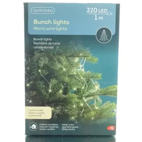 Lumineo Micro-LED Lichterbündel silber 1 Meter 320 Lichter - warmweiß