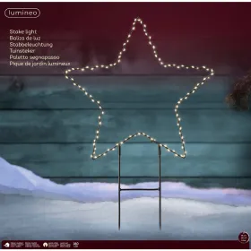 Lumineo Micro-LED Micro Stabbeleuchtung Stern Schwarz Ø 58 cm 180 Lichter - warmweiß Lumineo Micro-LED Micro Stabbeleuchtung Stern Schwarz Ø 58 cm 180 Lichter - warmweiß