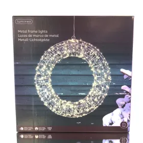 Lumineo Micro LED-Rahmenbeleuchtung Metall/Silber warmweiß Outdoor, L:7 - W:28 - H: 28 cm