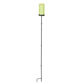 Lumineo Solar Kerze auf Stab grün Ø 7 cm H: 117 cm - Kunststoff - Eisen