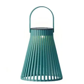 Lumineo Solar LED Lampe Blau Ø 14,5 cm Höhe 18,5 cm - Kunststoff