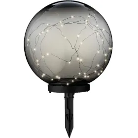 Lumineo Solar Stab- & Tischbeleuchtung Kugel Rauchgrau Ø 30 30 Micro-LED Acryl - warmweiß