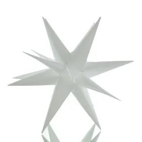 Lumineo Weihnachtsstern Weiß Ø 30 cm 2 LED Kunststoff - warmweiß Lumineo Weihnachtsstern Weiß Ø 30 cm 2 LED Kunststoff - warmweiß