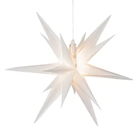 Lumineo Weihnachtsstern Weiß Ø 60 cm 6 LED Kunststoff - warmweiß Lumineo Weihnachtsstern Weiß Ø 60 cm 6 LED Kunststoff - warmweiß