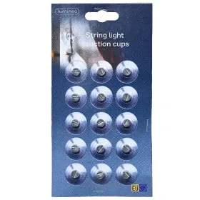 Lumineo Zubehör Lichterketten Saugnäpfe transparent Ø 3,5 cm 15 Stück - Kunststoff