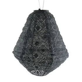 LUMIZ Lampion Solarlampe Can Mosaic Black schwarz Ø 30 cm - Tyvek®