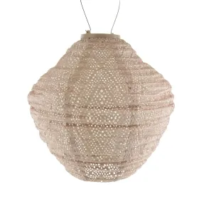 LUMIZ Lampion Solarlampe Jar 30 Ikat Pink lachsfarben Ø 30 cm - Tyvek®
