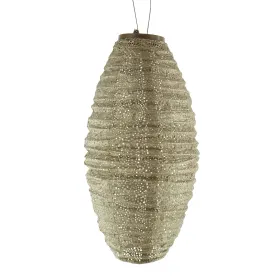 LUMIZ Lampion Solarlampe Long Oval 20 Paisley Gold goldfarben Ø 20 cm - Tyvek®