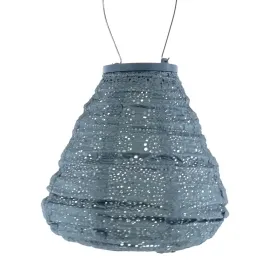 LUMIZ Lampion Solarlampe Tulip 20 Fiore Grey Blue graublau Ø 20 cm - Tyvek®