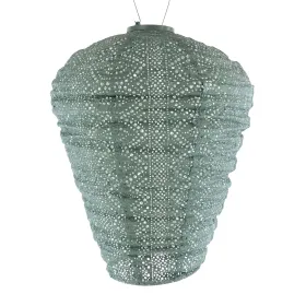 LUMIZ Lampion Solarlampe Ballon XL Lace Sage Green salbeigrün Ø 34 cm - Tyvek®
