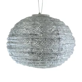 LUMIZ Lampion Solarlampe Round 30 Lace Silver silberfarben Ø 30 cm - Tyvek®