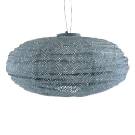 LUMIZ Lampion Solarlampe Oval 40 Mosaic Grey Blue graublau Ø 40 cm - Tyvek®