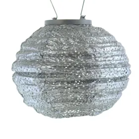 LUMIZ Lampion Solarlampe Round 20 Topaze Silver silberfarben Ø 20 cm - Tyvek®