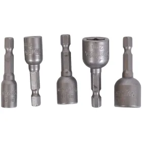 Makita® Zubehör Steckschlüssel magnetisch SW6/8/10/12/13 - 1/4 50 mm B-39154 - 5er Set Makita® Zubehör Steckschlüssel magnetisch SW6/8/10/12/13 - 1/4 50 mm B-39154 - 5er Set