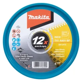Makita® Zubehör Trennscheiben A60V-BF INOX Ø 125 mm 1 mm 12er Pack - E-17120-12 Makita® Zubehör Trennscheiben A60V-BF INOX Ø 125 mm 1 mm 12er Pack - E-17120-12