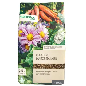Manna Bio Langzeitdünger Orgalong für ca. 80 m² - 2,5 kg Manna Bio Langzeitdünger Orgalong für ca. 80 m² - 2,5 kg