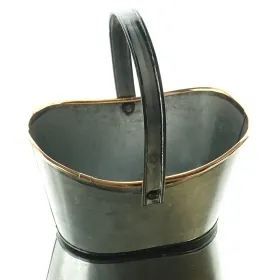 nature trends Bügelkorb Oval mit kupferfarbenem Rand 22,5 cm - Metall nature trends Bügelkorb Oval mit kupferfarbenem Rand 22,5 cm - Metall