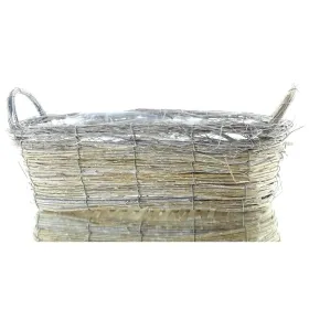 nature trends Weidenzweig Korb mit Henkeln oval grau gewachst 50 x 23 cm nature trends Weidenzweig Korb mit Henkeln oval grau gewachst 50 x 23 cm