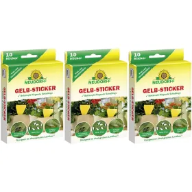 NEUDORFF® Gelb-Sticker zur Bekämpfung fliegender Schädlinge - 10 Sticker x 3