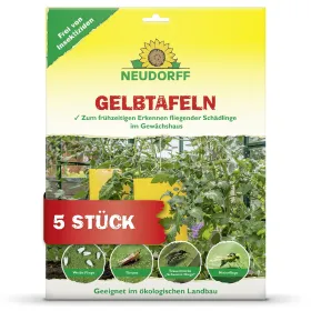 NEUDORFF® Gelbtafeln Großformat 25 x 32 cm - 5 Tafeln