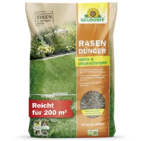 NEUDORFF® RasenDünger Moos- & Unkrautstopp für ca. 200 m² - 10 kg