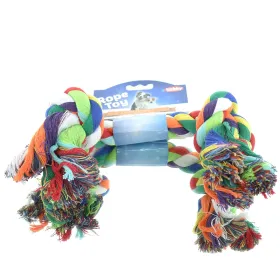 Nobby Hunde Rope Toy Spielseil bunt 270 g, 2 Knoten, ca. 36 cm