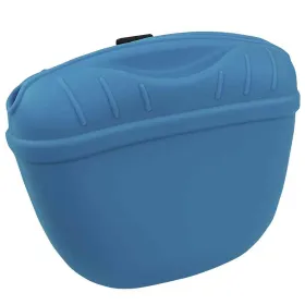 Nobby® Hunde Silikon Snackbeutel RIO Hellblau mit Gürtelclip 12,5 cm