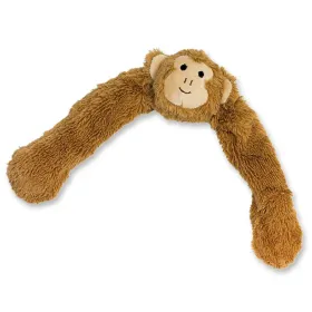Nobby® Hunde Spielzeug Plüsch Affe Braun mit innenliegendem Seil 55 cm