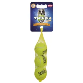 Nobby® Hunde Tennisball mit Squeaker S 5,5 cm, 3er Netz