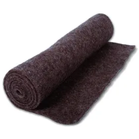 NOOR® Schutzmatte Braun aus Schafswolle - 0,5 x 1,5 Meter