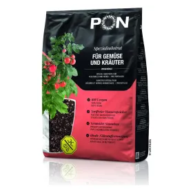 PON-Pflanzsubstrat VEGGIEPON 6 Liter für Gemüse, Kräuter und Obst