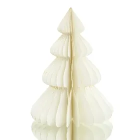 POSIWIO Weihnachtsdeko Tanne Weiß mit Glitter Ø 15 cm Höhe 20 cm - Papier POSIWIO Weihnachtsdeko Tanne Weiß mit Glitter Ø 15 cm Höhe 20 cm - Papier