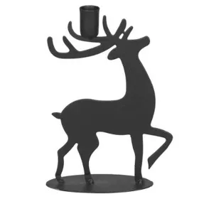 POSIWIOKerzenhalter Hirsch schwarz 9 x 4 x 13 cm