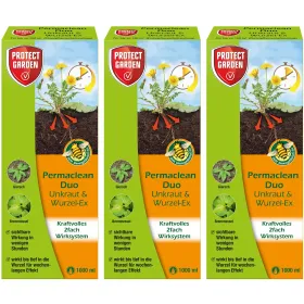 PROTECT GARDEN Permaclean Duo Unkaut & Wurzel-Ex 1.000 ml x 3